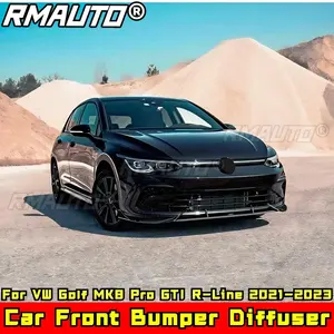 Kit carrosserie pour Golf MK8 Pro GTI R-Line, lèvre de pare-chocs noir mat, protection pour VW Golf MK8 Pro GTI R-Line 2021-2023, accessoires de voiture - Product Image 2