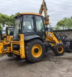 حفار مستعمل JCB 3CX ماكينة البيع الساخن حفار البناء عجلة حفارة ديزل الجرافة الحفار برافعة تحميل توصيل من المصنع