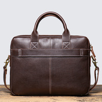 Sac à bandoulière en cuir véritable pour homme, tanné végétal, sacoche d'affaires en cuir de vachette pour ordinateur portable, modèle très vendu