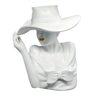 Déesse créative statue en résine moderne femme Vase résine artisanat pour fenêtre magasin de vêtements décoration de Table Vase décor