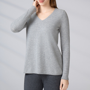 Fabricant de tricots, sur mesure, OEM, ODM, pull décontracté écologique, haut tricoté, pull en cachemire 100% pour femmes, hiver - Product Image 4