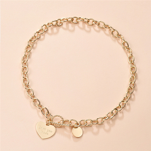 Trendz caliente vender moda collar de cadena de estilo gótico punk amor colgante collar - Product Image 2