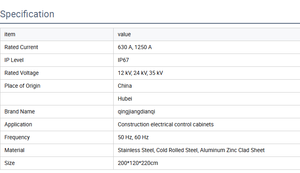HXGN-12 Unità Anello Componibile di Media e Alta Tensione/Quadro Elettrico di Media e Alta Tensione/Elettrica Generale/Alta e Bassa Tensione - Product Image 2
