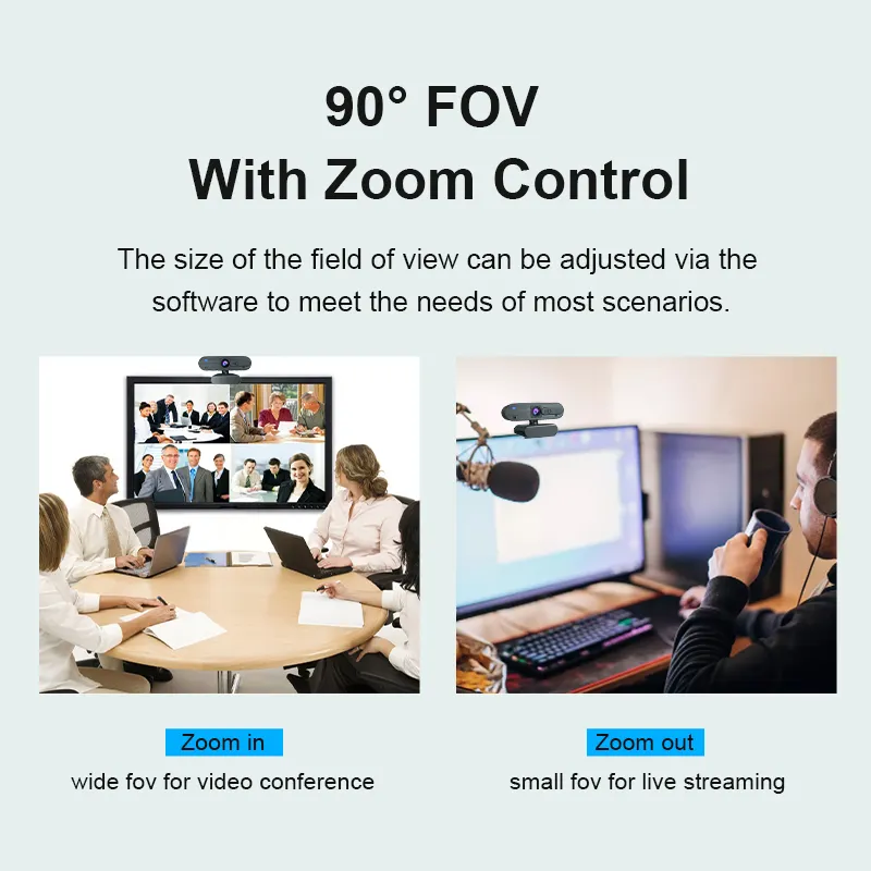 Anywii-cámara web externa para ordenador portátil, webcam full hd 1080p con micrófono