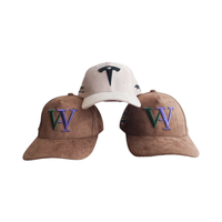 Gorras de béisbol 2025 con logotipo personalizado gamuza personalizada 5 paneles Unisex clásico 5 paneles gorra de béisbol ajustable sombrero deportivo