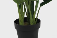 Plante artificielle en plastique au toucher réel, Calla Lily Bonsai, 107 cm, 18 feuilles, jaune vert, écologique, résistante aux UV, haute qualité, pour intérieur