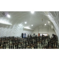 Survie Pvc Aluminium Heavy Duty Shelter Rescue 12X6 Eco Shelters Tente préfabriquée d'urgence pour les tentes de construction temporaires