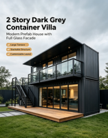 Maison modulaire en conteneur de 20 pieds, imperméable, ignifuge, écologique, à montage rapide, pour usage résidentiel et glamping