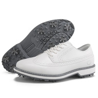 Chaussures de golf tendance à blocs de couleur, style brogue, décontractées, pour hommes, baskets de golf professionnelles, doublure en mesh, semelle extérieure en caoutchouc, tailles 39-48