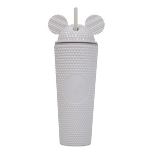 Logotipo personalizado 24oz <span class=keywords><strong>taza</strong></span> fría de plástico encantador <span class=keywords><strong>Mickey</strong></span> <span class=keywords><strong>Mouse</strong></span> oreja vaso tapa pajita lindos Vasos de cerámica agua potable para Bebidas frías - Product Image 3