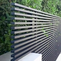 Clôture à lames personnalisées, robuste, sécurisée, pour l'intimité, durable, excellente qualité, facile à assembler pour portails et jardins avant-cour