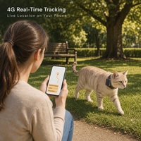 Traceur GPS personnalisé pour chiens et chats, localisation en temps réel, collier de suivi pour animaux de compagnie avec application, version mondiale