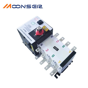 สวิตช์โอนถ่ายอัตโนมัติ Moons eer แบบแยกส่วน 4P 100A สำหรับไฟฟ้าสามเฟส ระบบ ATS แบบสองแหล่งจ่ายไฟ - Product Image 1