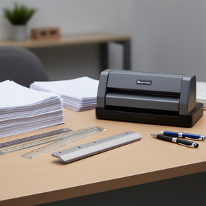 Lama di ricambio per taglierina per carta E330D E330S 585 x 44 x 6 mm in acciaio per macchina da ufficio manuale D0100X3LTMX - Product Image 2