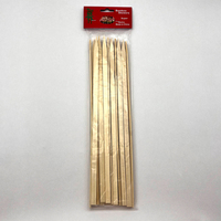 Brochettes en bambou plates, solides et durables, jetables, pour barbecue, 25 pièces, 20/25/30/35 cm de long, pour rôtir, avec logo personnalisé