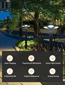 Hk Mistai Solar Garden Light Led Lamp Ip65 Waterproof 6000K 6400Ma 450Lm 2025 New Oem Solar Lamp Outdoor Landscape Camping Light - Product Image 2