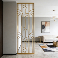 Paravent de séparation de pièce en acier inoxydable sur mesure, écran de séparation pour usage intérieur