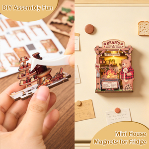 Kit de imanes de nevera 3D de madera con patrón de animales, hecho a mano, DIY, MOQ pequeño, mini rompecabezas, regalo promocional al por mayor - Product Image 2