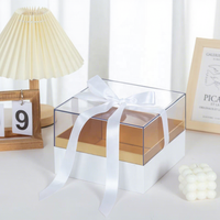 Maßgefertigte Luxuriöse Transparente Acryl-Geschenkbox mit Elegantem Band für Premium-Geschenkverpackungen