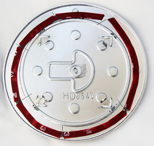 อุปกรณ์ตกแต่งโครเมียม ABS ฝาครอบถังน้ำมัน สำหรับ Toyota VITZ <span class=keywords><strong>Yaris</strong></span> ปี 1998-2005  ฝาครอบถังน้ำมัน แต่งรถ - Product Image 5