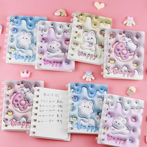 Cuaderno Creativo con Diseño de <span class=keywords><strong>Conejo</strong></span> 3D para Estudiantes de Primaria, Cuaderno de <span class=keywords><strong>Conejo</strong></span> Feliz con Anillas Laterales - Product Image 5