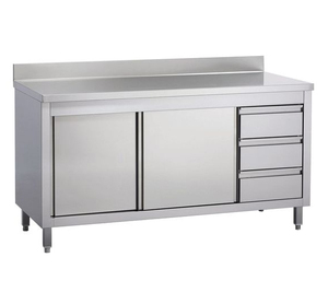 Fournitures de restaurant d'hôtel Comptoirs de cuisine en acier inoxydable/Placard/<span class=keywords><strong>Banc</strong></span> de travail avec tiroir personnalisé - Product Image 5
