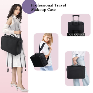 Large Makeup Bag Professional Makeup Case <b>Storage</b> Traveling Cosmetic Bag Brush Organizer Waterproof <b>Make</b> <b>up</b> Artist Bags - Product Image 3