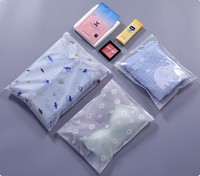 Sac à fermeture éclair en LDPE mat avec Logo de couleur noire pour vêtements, sac en plastique à la mode, emballage de Bikini, emballage personnalisé PE accepté