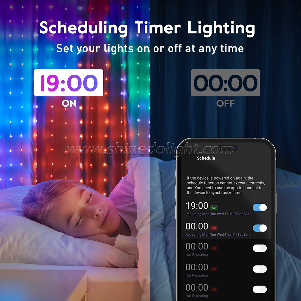 Shinedo App Remote Control Smart Christmas Lights 400 LED String Lights - Waterproof Durable