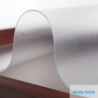 Vente en gros usine de nappe de table basse transparente en PVC souple, imperméable, anti-taches, jetable, anti-brûlure, facile à nettoyer, effet cristal