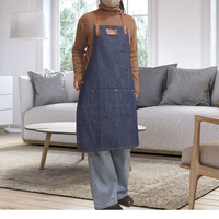 Tablier de travail sans manches style cowboy pour le nettoyage, le jardinage et l'usage quotidien - Design réutilisable et tendance pour hommes et femmes