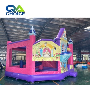 Château gonflable de thème de princesse de qualité commerciale préféré d'enfants filles sautant le toboggan plein d'entrain de château pour la <span class=keywords><strong>location</strong></span> - Product Image 2