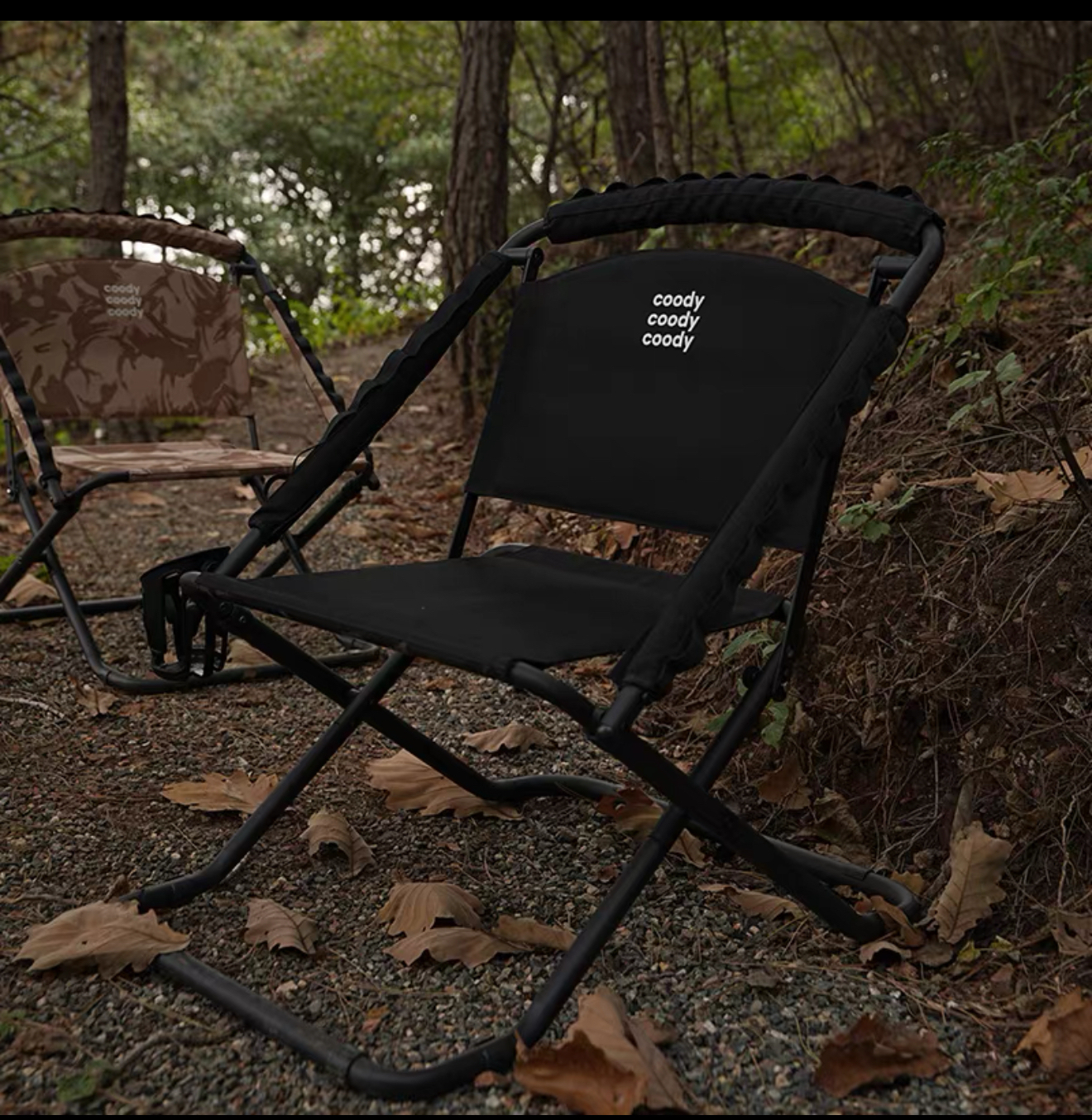 Coody Outdoor Tactical Folding Chair - Adjustable Portable Camping