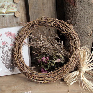 Vòng hoa Giáng sinh bằng mây tự nhiên hình tròn, trang trí cử<span class=keywords><strong>a</strong></span> sổ cử<span class=keywords><strong>a</strong></span> hàng, cử<span class=keywords><strong>a</strong></span> ra vào - Product Image 2