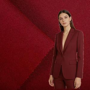 Gewebte Fertigwaren T/R SP 75/23/2 Polyester Viskose Stretch Twill Hochwertiger Farbe chtheit stoff Hoch gewichtiger Stoff - Product Image 1