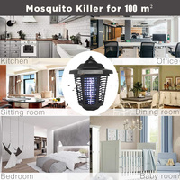 Lampe anti-insectes électrique LED d'intérieur, tue-moustiques électrique en ABS avec technologie à semi-conducteurs
