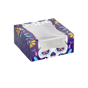 Cajas de Embalaje de Alimentos Personalizadas al por Mayor para <span class=keywords><strong>Donuts</strong></span> con Tapa Plegable, Multicolores, Estilo <span class=keywords><strong>Dunkin</strong></span>, Caja Transparente para Mini <span class=keywords><strong>Donuts</strong></span> para Llevar - Product Image 2