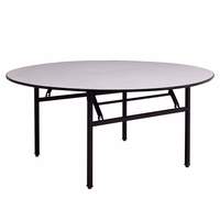 Table de banquet et de salle à manger moderne en bois contreplaqué, convertible, extensible et pliable, pour événements et usage domestique (vente en gros)