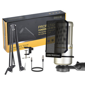 48V Mini pháo kép dòng ngưng Tai nghe micro khử tiếng ồn zx320 ghi âm trực tiếp bộ Thẻ âm thanh có dây - Product Image 1