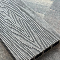 Planche de terrasse composite WPC extérieure gaufrée, imperméable et à faible entretien