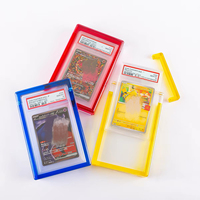 Étui de présentation magnétique en acrylique pour cartes gradées, support magnétique transparent pour slab avec protection UV, étui de présentation magnétique pour slab