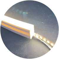 Tube diffuseur en silicone blanc plat 10x20mm pour bande LED, profil néon LED 1020 10x20mm, LED latérale 8mm 10mm pour PCB