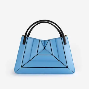 Hochwertige moderne Frauen exklusive handgemachte Labyrinth Struktur Handtasche Luxus Designer Handtasche für Frauen Kostenloser Versand