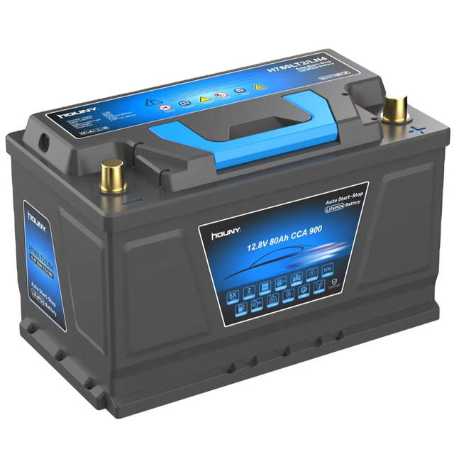 12V Group 94R Lithium Car Battery 1800CCA LiFePO4 High Performance Starting Battery for Racing and Sports Car 80Ah 100Ah 120Ah