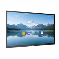 Pizarra Electrónica Interactiva de 98 Pulgadas, Montada en la Pared, Táctil de 20 Puntos, Full HD 1080p, Todo en Uno para Conferencias, Antideslumbrante