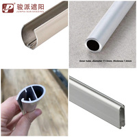 Barre inférieure en aluminium sur mesure pour stores enrouleurs et stores zébrés, robuste, 1,5 mm, accessoires de rideaux pour salon, hôtel, bureau, OEM