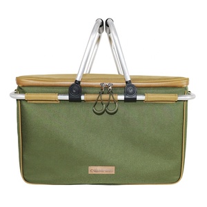 กระเป๋าเก็บความเย็นแบบพกพากระเป๋าเก็บความเย็นพิมพ์โลโก้ที่กำหนดเองโพลีเอสเตอร์นุ่มกันน้ำสำหรับปิกนิกท่องเที่ยวอาหารตั้งแคมป์ - Product Image 2