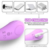 OEM & ODM 10-Gang USB Aufladbares Ferngesteuertes Vibrierendes Ei Lebensmittelechtes Silikon Liebes-Ei Sexspielzeug Vagina-Massagegerät für Frauen