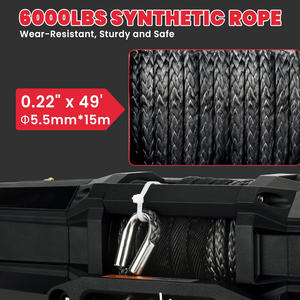 Verricello Elettrico ENJOIN da 12V 6000 lbs per ATV/UTV con Corda Sintetica e Controllo con Filo/Wireless - Product Image 5