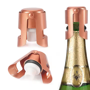 <span class=keywords><strong>Bouchon</strong></span> de bouteille de <span class=keywords><strong>champagne</strong></span> <span class=keywords><strong>personnalisé</strong></span> en métal 1.41*2.24 pouces or rose argent noir or vin mousseux pour bar fête <span class=keywords><strong>mariage</strong></span> - Product Image 1